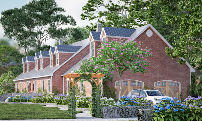design and 3d render your architecture project