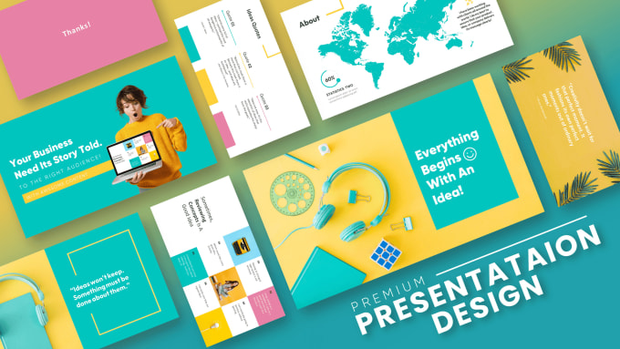 Hire a freelancer to design a premium business powerpoint presentation