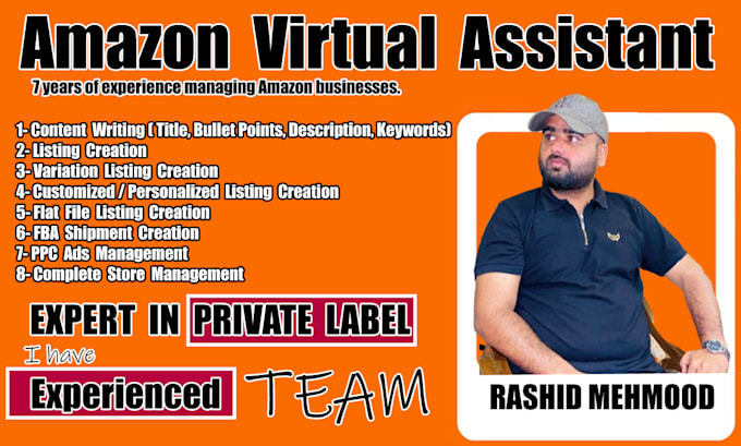 be your expert amazon va variation listing optimization fba shipment ppc ad fbm