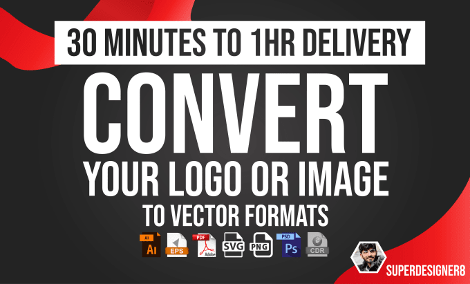 Hire a freelancer to convert your logo to ai, pdf, eps, psd, svg or cdr quickly
