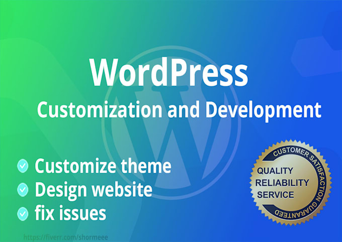 design and customize wordpress website