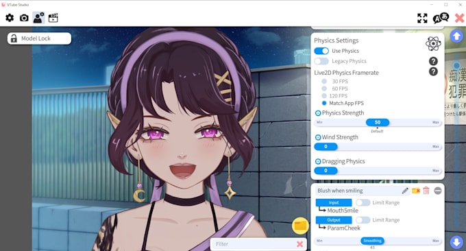 animate 2d character using live2d for vtube studio