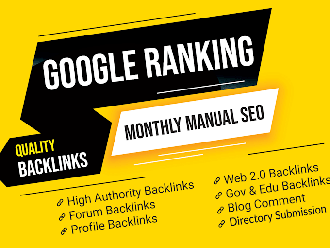 do monthly off page SEO with high authority backlinks