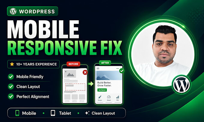 fix wordpress mobile responsive issues