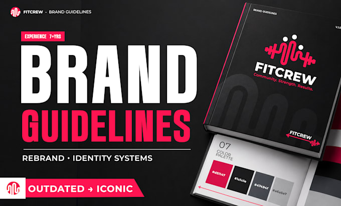 update business logo and brand style guide with complete branding package