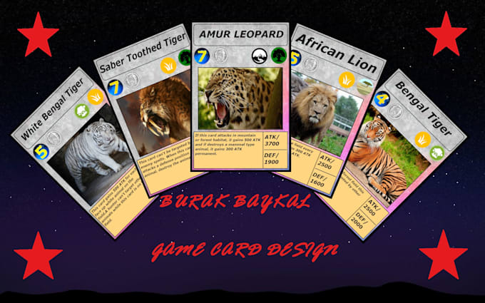Design And Make Your Trading Card Game Cards By Burakbaykal Fiverr