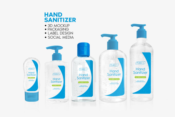 Download Design Hand Sanitizer Bottle Packaging By Creativearen729 Fiverr