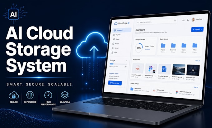 build a secure ai cloud file hosting and document management system