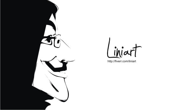 turn your photo into black and white line art vector