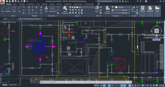 Design mechanical electrical plumbing drawings in autocad by Ahmad908