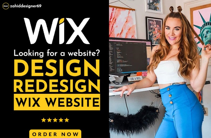 custom design wix website and redesign business wix website