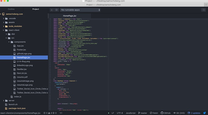 Add features to or debug web apps written in react node or python by ...
