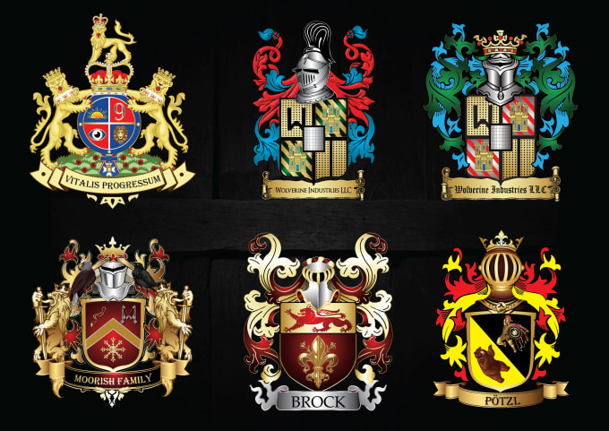 Design family crest luxury regal heraldic coat of arms logo by Erikmalo