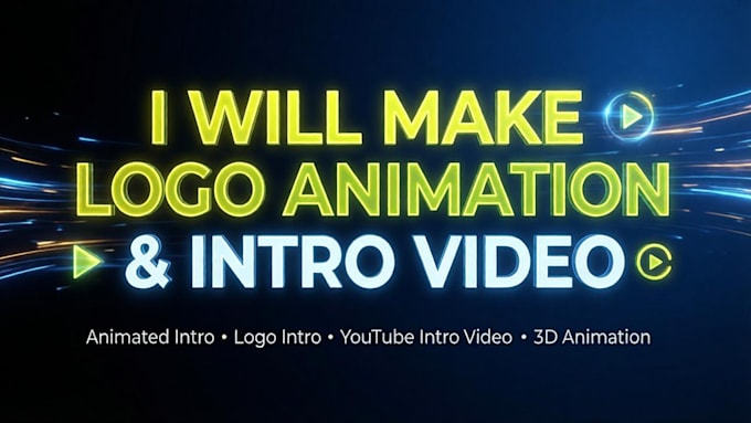 make eye catching logo animation, intro video for your brand