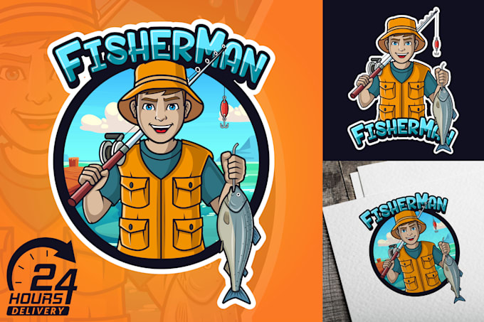 Review I will do cartoon, caricature, youtube, sports mascot logo design