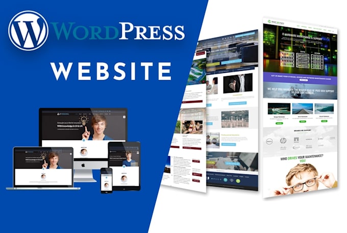 create modern and professional wordpress website
