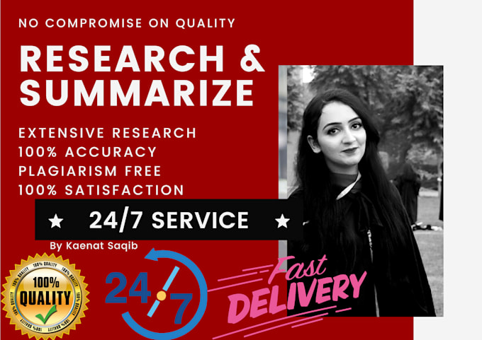 do extensive research and summarization in concise way