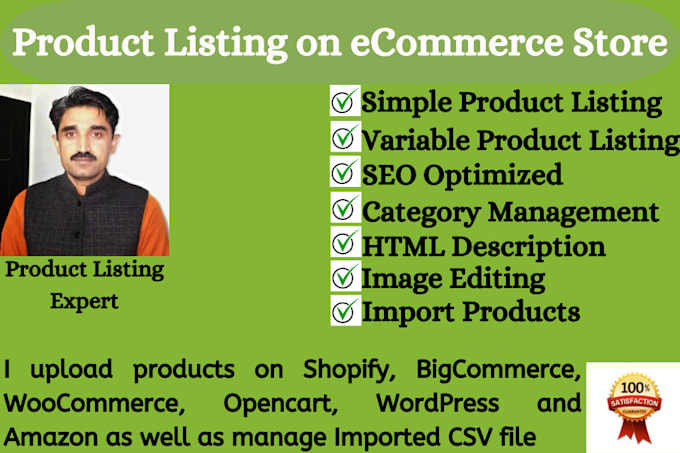 do manual product listing and product migration on any ecommerce website