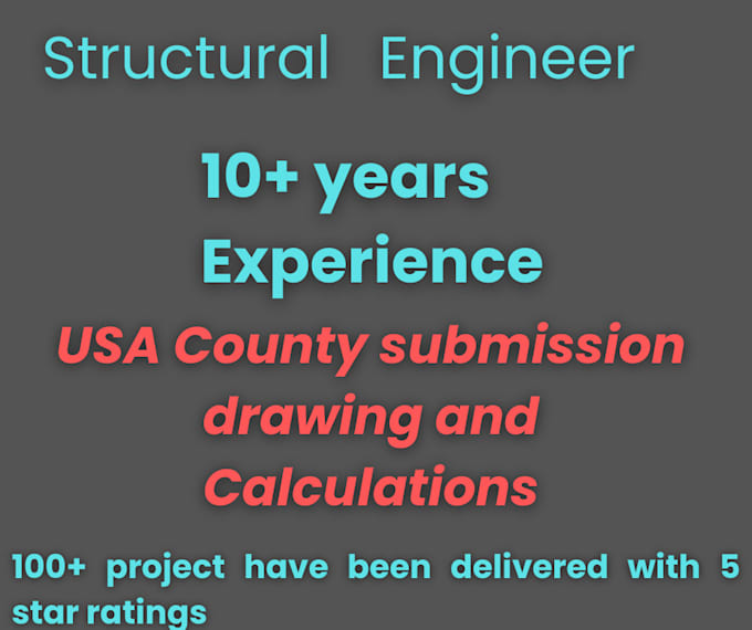 do structural drawings, calculations of civil structures