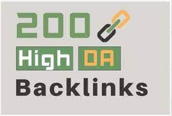 I will do 200 high da SEO backlinks service link building