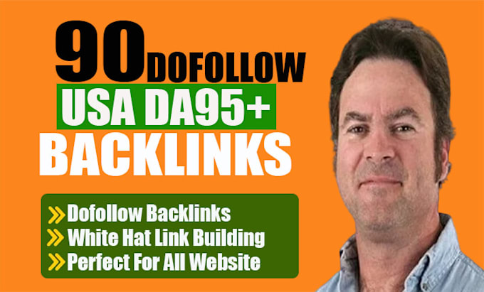 do 90 high da95 dofollow SEO backlinks USA link building service