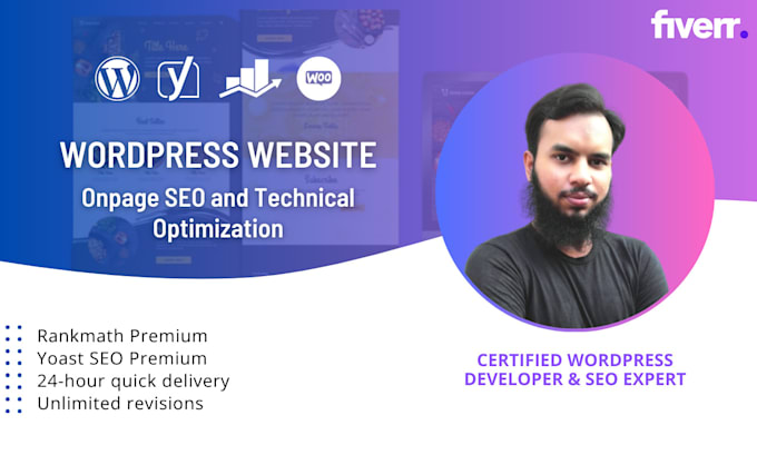 do wordpress onpage seo with rankmath or yoast technical optimization