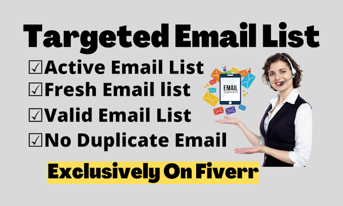 collect active and valid niche targeted email list