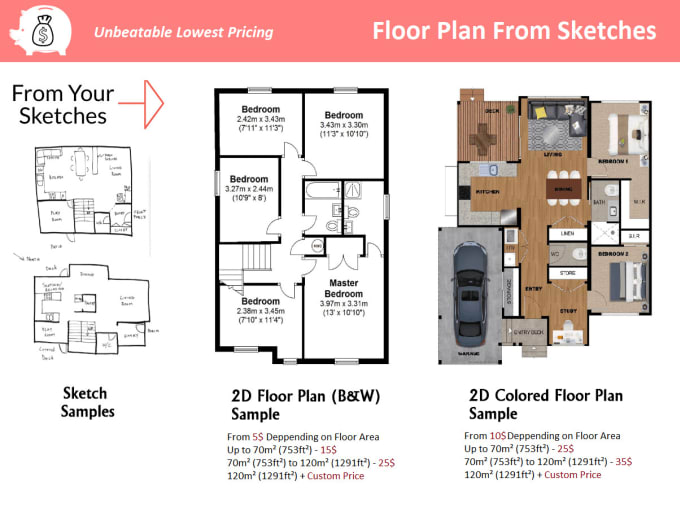 Draw 2d Floor Plan 3d Floor Plan Render In Archicad By Zmzhavia