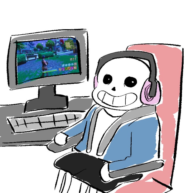 Draw Sans Undertale Doing Anything You Want By Pastapanic Fiverr