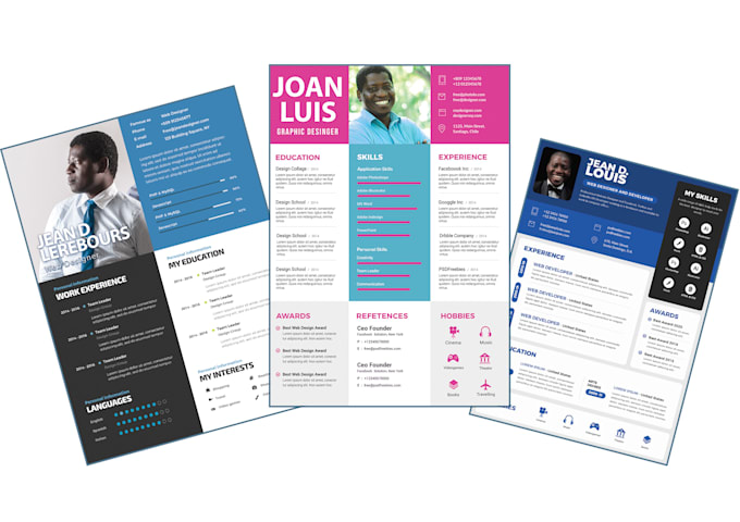 Rewrite and design a modern resume or cv by Jdaniel007 Fiverr