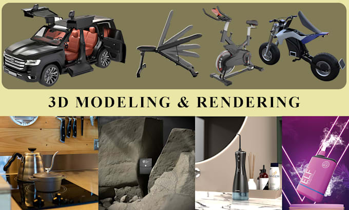 do 3d model product design cad drawings rendering animation