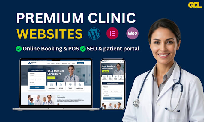 build a medical and healthcare clinic website with booking