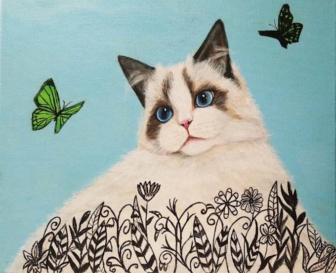 draw a special pet portrait
