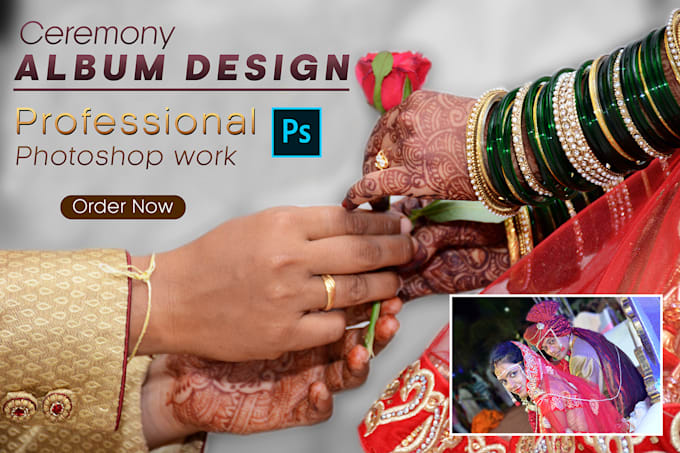 Beautiful wedding or events album design by Ponkam | Fiverr
