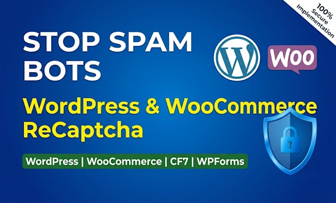 secure wordpress and woocommerce with google recaptcha
