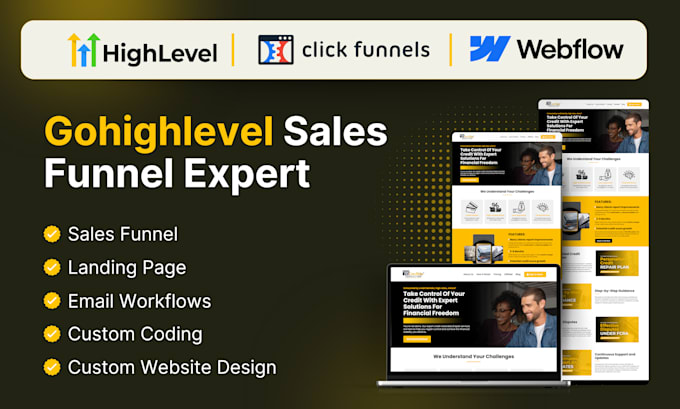 be your gohighlevel expert for gohighlevel website, ghl funnel and sales funnel