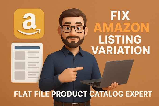 fix amazon listing errors, update product details and upload flat files