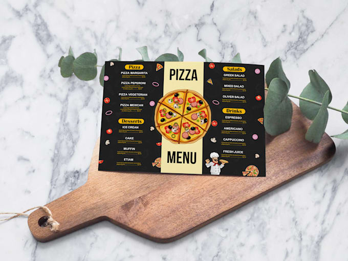 design restaurant and food menu, flyer, brochure
