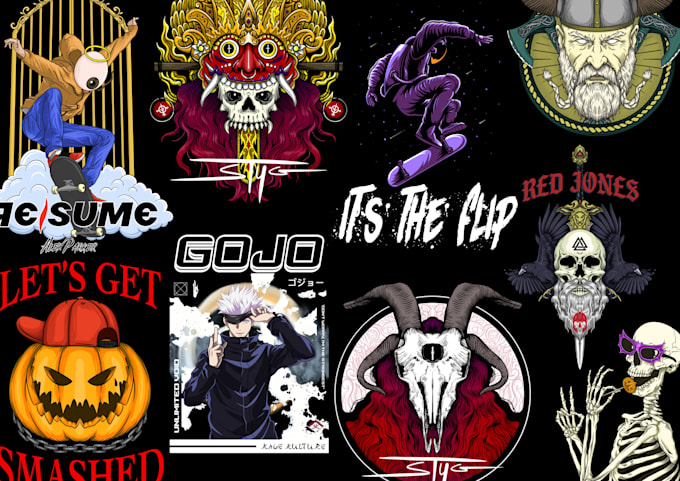 create custom illustrations for your tshirt and merch designs