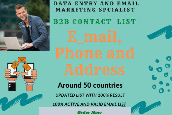 I will provide you targeted email list for email marketing