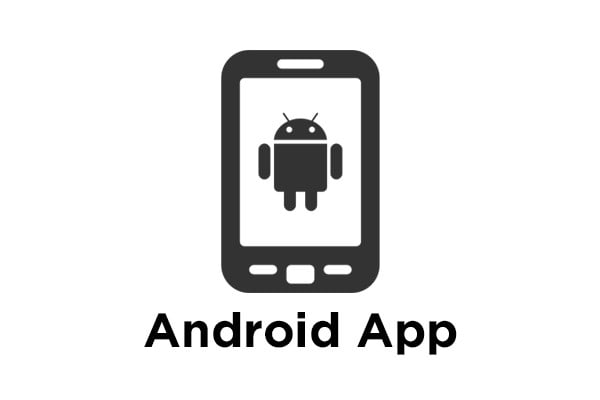 App not available. Android app logo. Галерея в планшете андроид иконка.