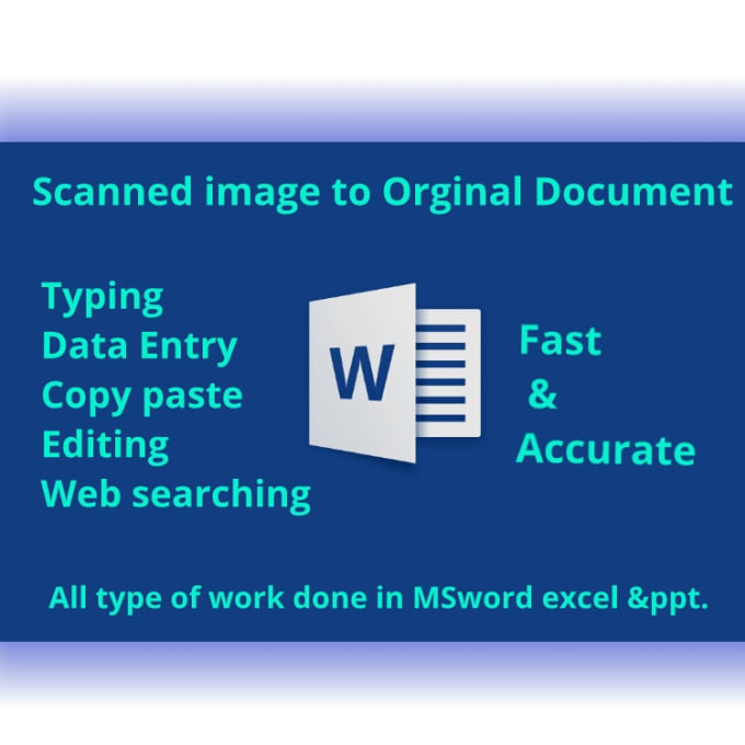 scan a document into word