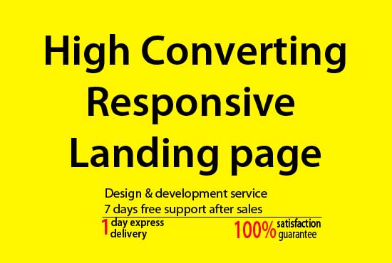 design responsive landing page