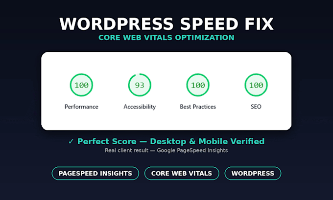 speed up wordpress website, fix core web vitals and pagespeed