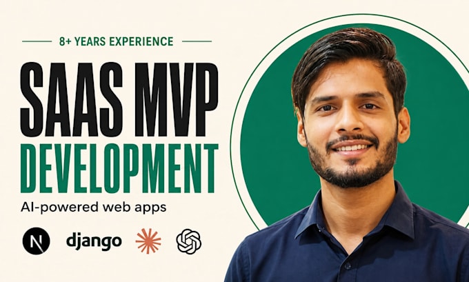do saas mvp development and ai web apps as a full stack developer using nextjs