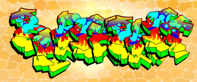 Create You 4 Graffiti Style Pieces Using Your Text Name Letters Online Graph Design Artist By Dellsamkim