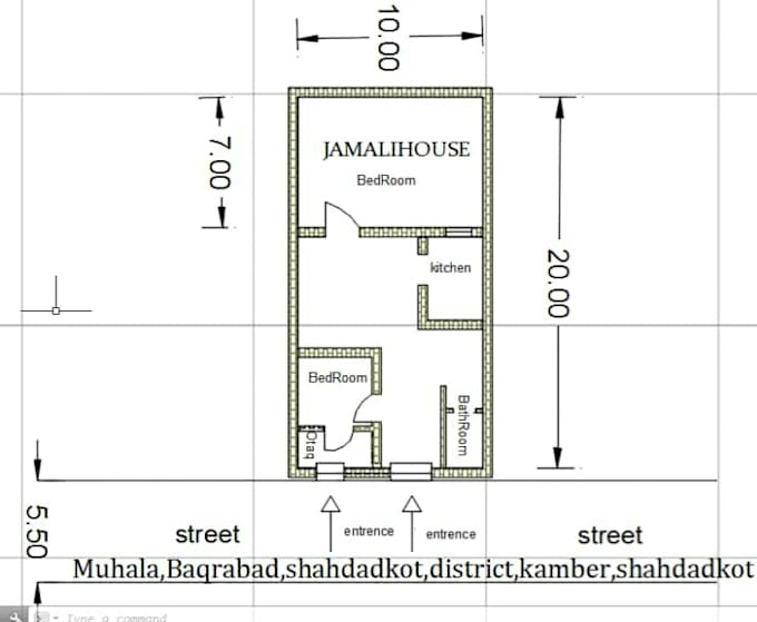 Plan And Elevation Of 1000sq Ft House By Aisarabdullatif Fiverr