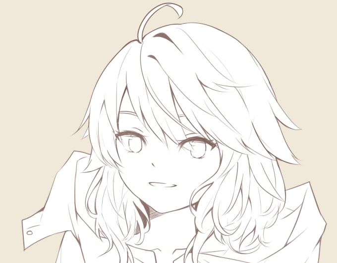 Draw A Headshot Sketch Of Your Character Of Choice By Sekiriin I might have sped it up too much t__t; draw a headshot sketch of your