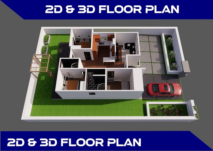 Make 2d and 3d floor plans by Trianasta26 | Fiverr
