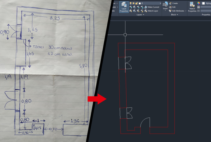 Convert Pdf Or Image Drawing To Autocad Dwg File By Panagiota Sar Fiverr